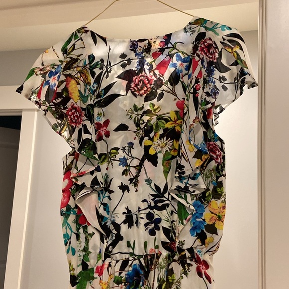 NWT Parker ruffled sleeve floral maxi dress.  Size XS. - Picture 4 of 8